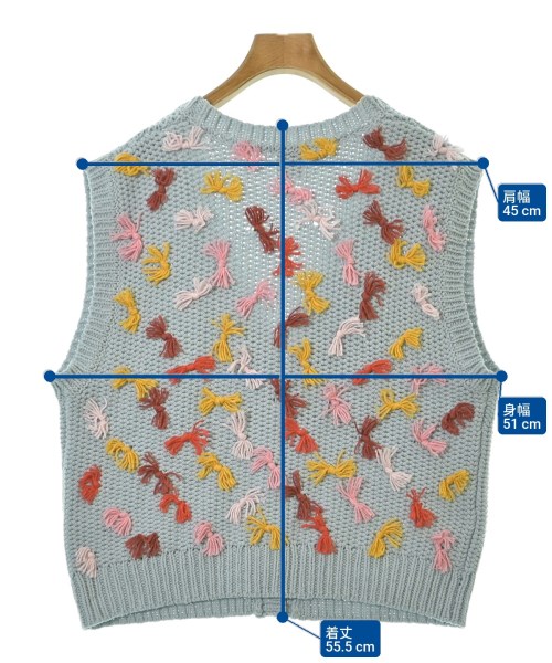 6(ROKU)（ロク）ベスト 青 サイズ:F レディース/2200675222013