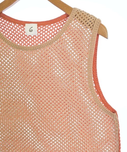 6(ROKU)（ロク）ベスト ベージュ サイズ:F レディース/2200675842013