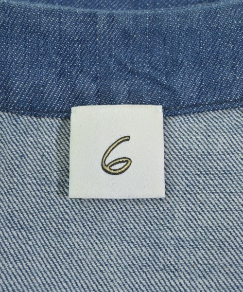 6(ROKU)（ロク）ベスト 青 サイズ:F レディース/2200671796624