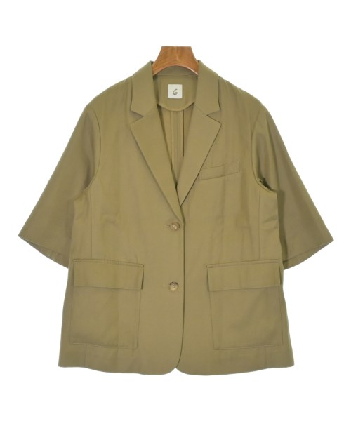 6(ROKU)(ロク)テーラードジャケット カーキ サイズ:36(S位)/2200669872026