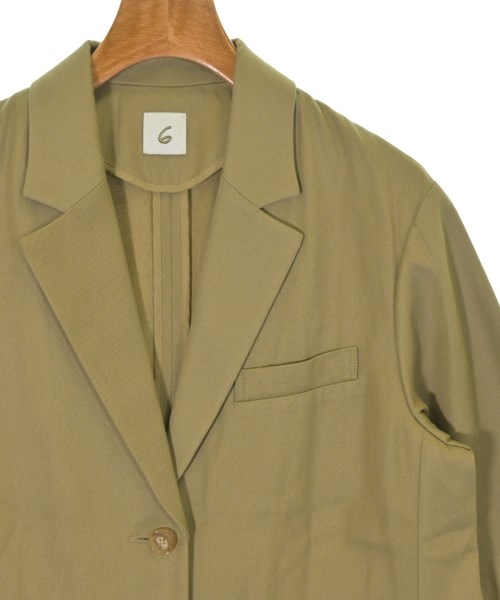6(ROKU)（ロク）テーラードジャケット カーキ サイズ:36(S位) レディース/2200669872026