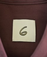 6(ROKU)（ロク）カジュアルシャツ 赤 サイズ:F レディース/2200669872057