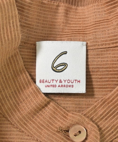 6(ROKU)（ロク）ブラウス 茶 サイズ:36(S位) レディース/2200669872064