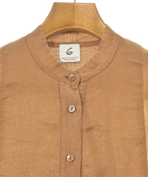 6(ROKU)（ロク）ブラウス 茶 サイズ:36(S位) レディース/2200669872064