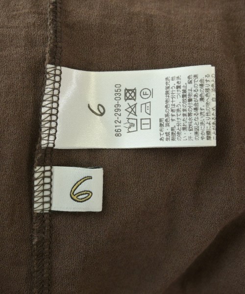 6(ROKU)（ロク）Tシャツ・カットソー 茶 サイズ:F レディース/2200672973031