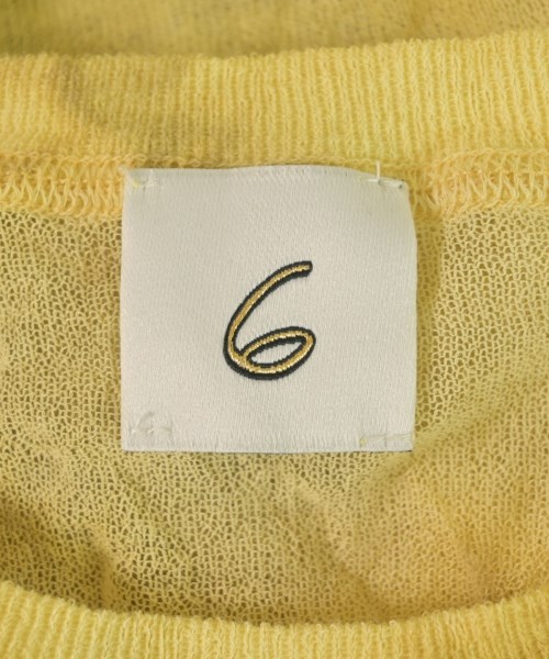 6(ROKU)（ロク）ニット・セーター 黄 サイズ:F レディース/2200677262086