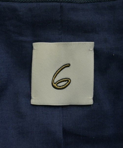 6(ROKU)（ロク）カジュアルジャケット 青 サイズ:36(S位) レディース/2200677389011