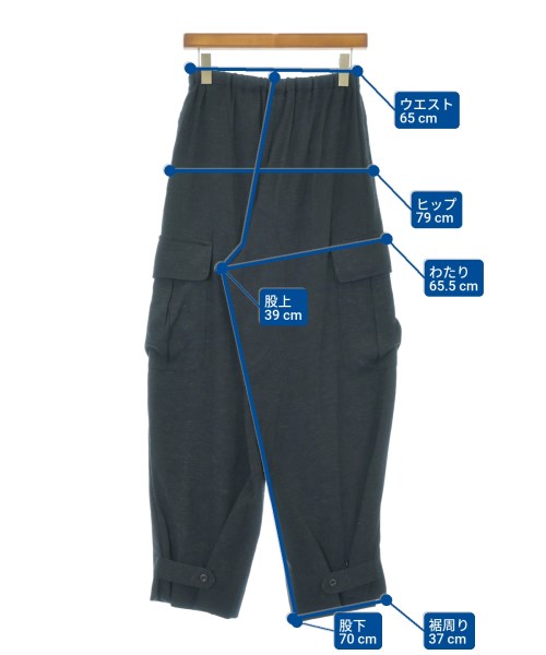 6(ROKU)（ロク）カーゴパンツ 紺 サイズ:36(S位) レディース/2200677441030