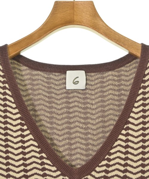 6(ROKU)（ロク）ベスト 茶 サイズ:-(M位) レディース/2200677441047