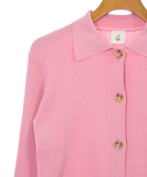 6(ROKU)（ロク）カーディガン ピンク サイズ:-(XS位) レディース/2200678356012