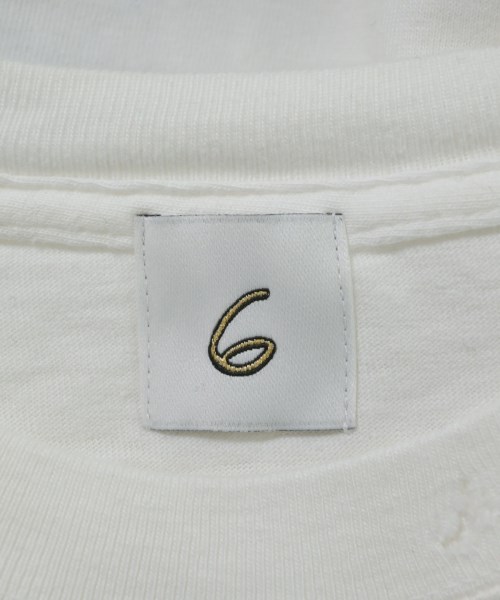 6(ROKU)（ロク）Tシャツ・カットソー 白 サイズ:S レディース/2200678356050