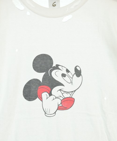 6(ROKU)（ロク）Tシャツ・カットソー 白 サイズ:S レディース/2200678356050