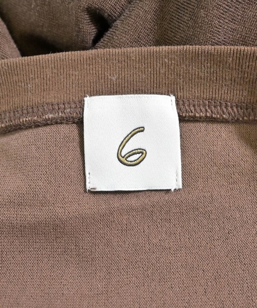 6(ROKU)（ロク）Tシャツ・カットソー 茶 サイズ:F レディース/2200678403044