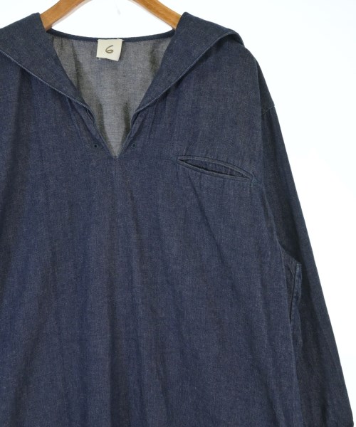 6(ROKU)（ロク）ワンピース 紺 サイズ:38(M位) レディース/2200678403068