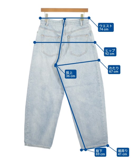6(ROKU)（ロク）デニムパンツ 青 サイズ:28(M位) レディース/2200678403075