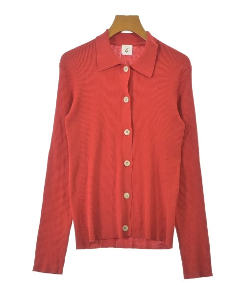 6(ROKU)(ロク)カーディガン 赤 サイズ:-(XS位)/2200673168030