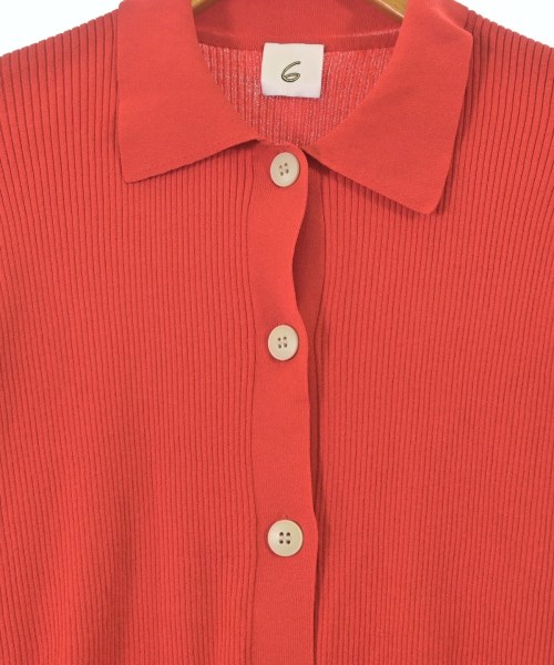 6(ROKU)（ロク）カーディガン 赤 サイズ:-(XS位) レディース/2200673168030