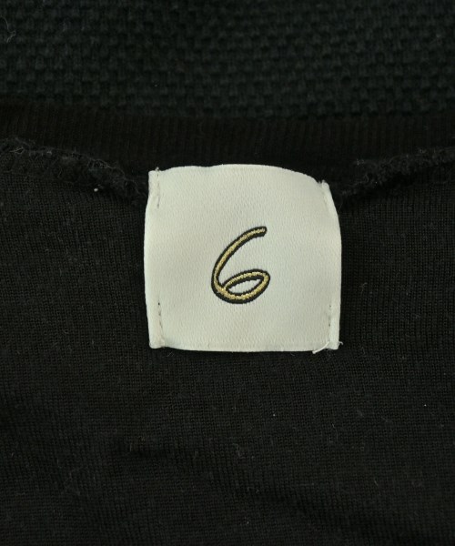 6(ROKU)（ロク）Tシャツ・カットソー 黒 サイズ:F レディース/2200673961020