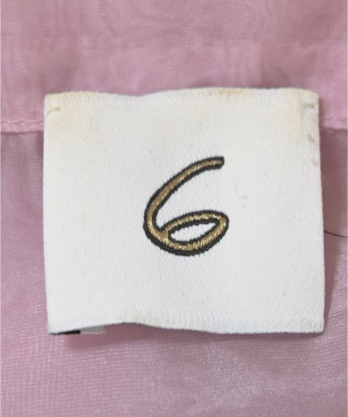 6(ROKU)（ロク）ブラウス ピンク サイズ:38(M位) レディース/2200673961044