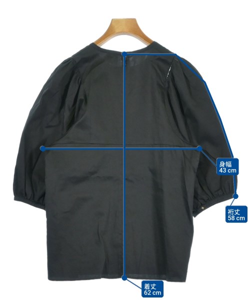 6(ROKU)（ロク）カジュアルシャツ 黒 サイズ:36(S位) レディース/2200675348058