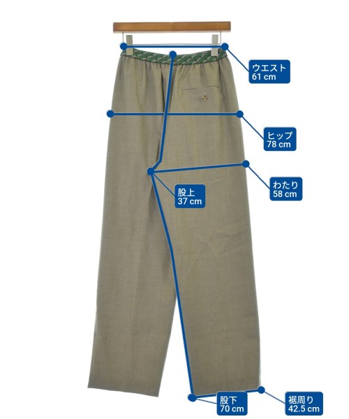 6(ROKU)（ロク）スラックス ベージュ サイズ:36(S位) レディース/2200676075045