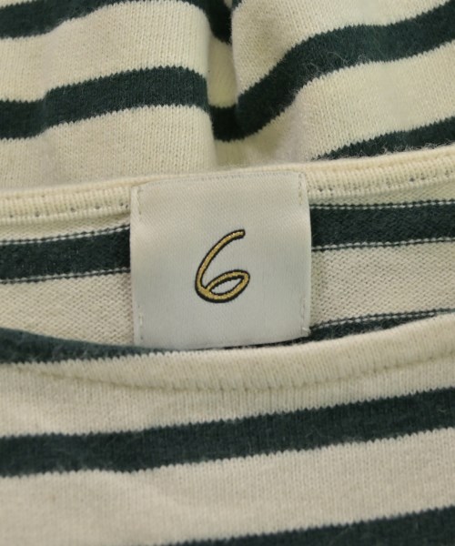 6(ROKU)（ロク）Tシャツ・カットソー 白 サイズ:36(S位) レディース/2200679220060