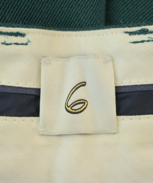 6(ROKU)（ロク）その他 緑 サイズ:34(XS位) レディース/2200674051034