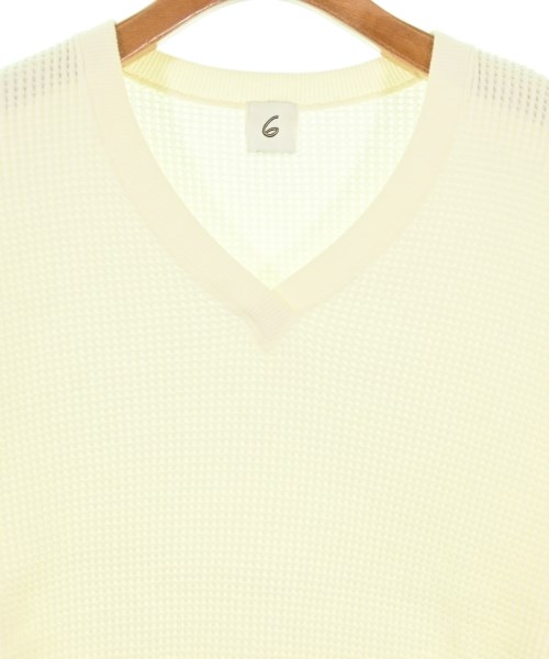 6(ROKU)（ロク）Tシャツ・カットソー 白 サイズ:F レディース/2200676649086