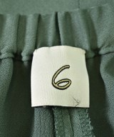 6(ROKU)（ロク）スラックス 緑 サイズ:38(M位) レディース/2200680195012