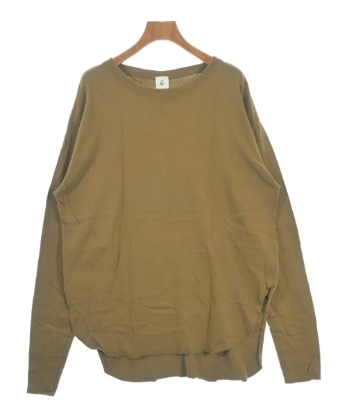 6(ROKU)(ロク)Tシャツ・カットソー 茶 サイズ:F/2200692499429