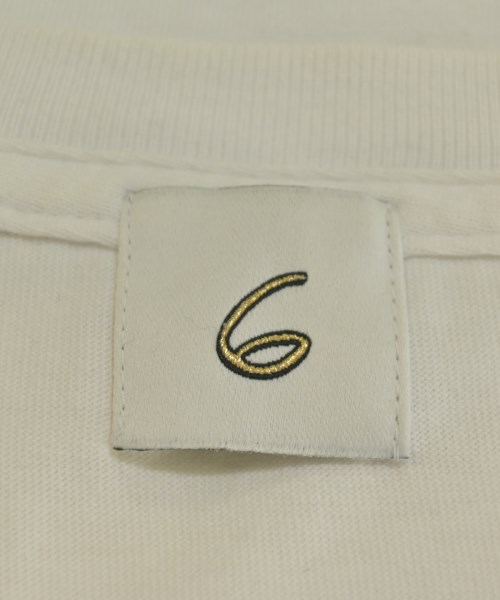 6(ROKU)（ロク）Tシャツ・カットソー 白 サイズ:M レディース/2200698967038