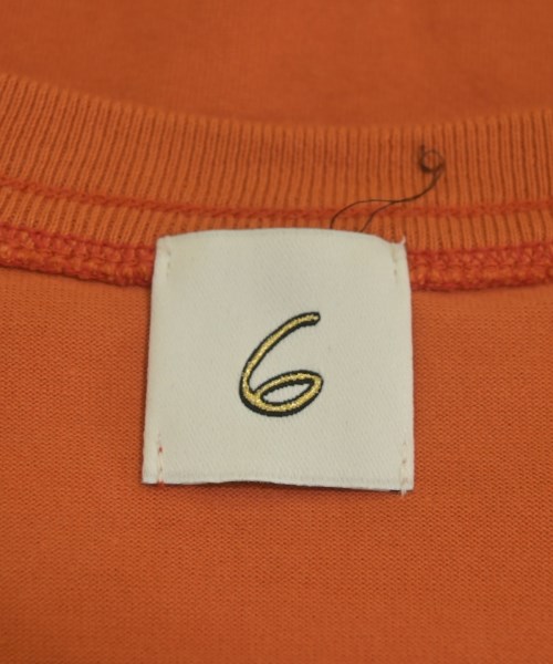 6(ROKU)（ロク）Tシャツ・カットソー オレンジ サイズ:-(M位) レディース/2200698967090