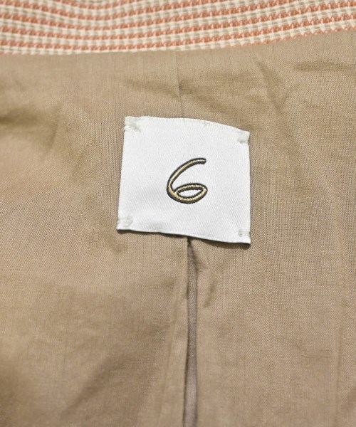 6(ROKU)（ロク）テーラードジャケット オレンジ サイズ:36(S位) レディース/2200649093021