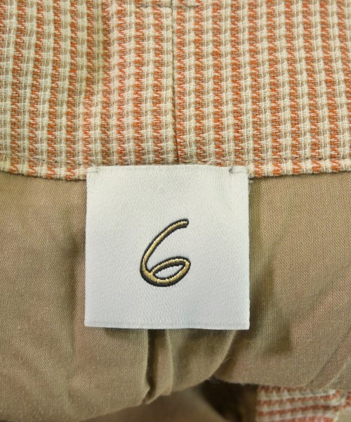 6(ROKU)（ロク）スラックス オレンジ サイズ:34(XS位) レディース/2200649093038