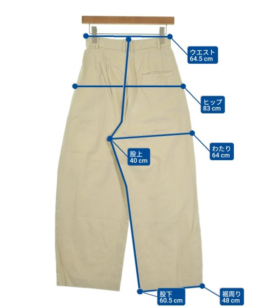 6(ROKU)（ロク）チノパン ベージュ サイズ:32(M位) レディース/2200649634019