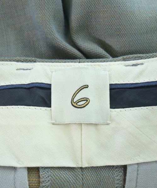 6(ROKU)（ロク）スラックス グレー サイズ:34(XS位) レディース/2200649634026