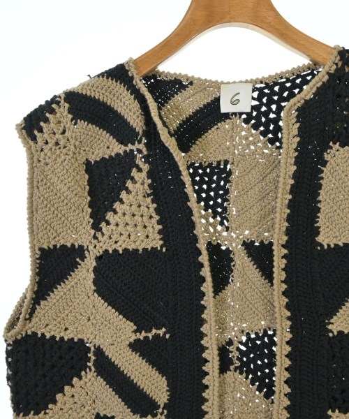 6(ROKU)（ロク）ベスト ベージュ サイズ:-(XL位) レディース/2200649634057