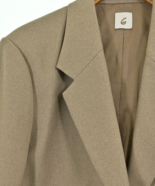 6(ROKU)（ロク）テーラードジャケット ベージュ サイズ:S レディース/2200649634064