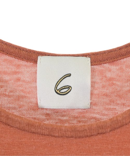 6(ROKU)（ロク）ワンピース オレンジ サイズ:38(M位) レディース/2200649410187