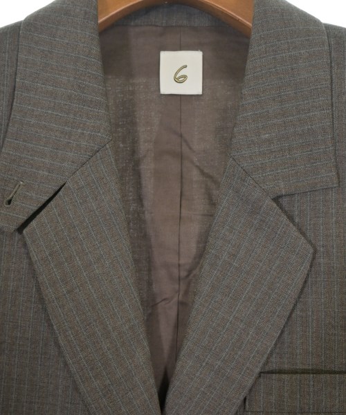 6(ROKU)（ロク）カジュアルジャケット 茶 サイズ:38(S位) メンズ/2200652975123