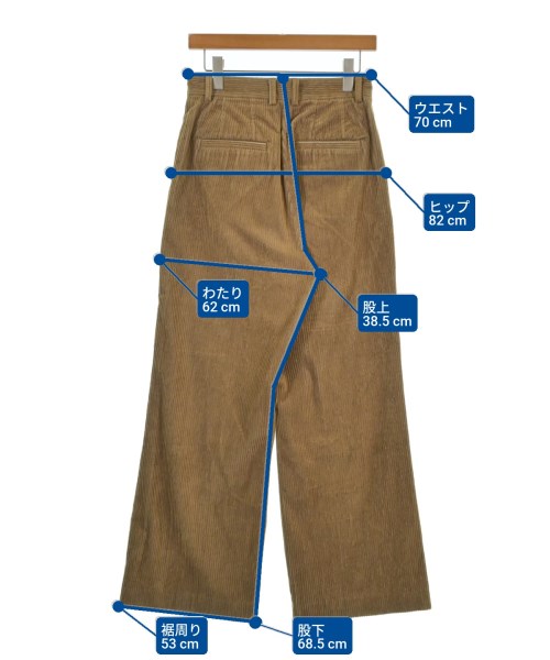 6(ROKU)（ロク）スラックス ベージュ サイズ:36(S位) レディース/2200658118074