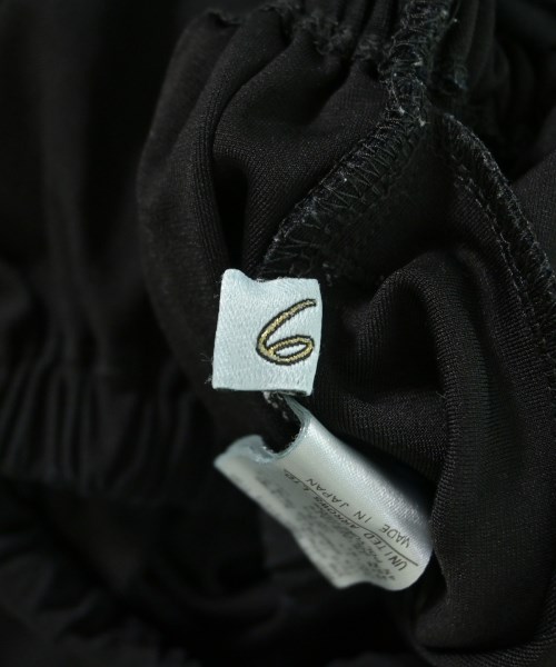 6(ROKU)（ロク）ワンピース 黒 サイズ:38(M位) レディース/2200655652304