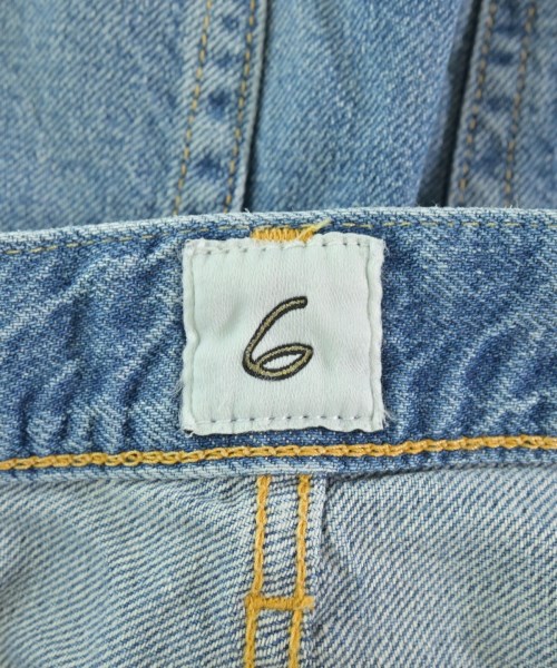 6(ROKU)（ロク）デニムパンツ 青 サイズ:28(M位) レディース/2200655652328