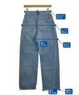 6(ROKU)（ロク）デニムパンツ 青 サイズ:28(M位) レディース/2200655652328
