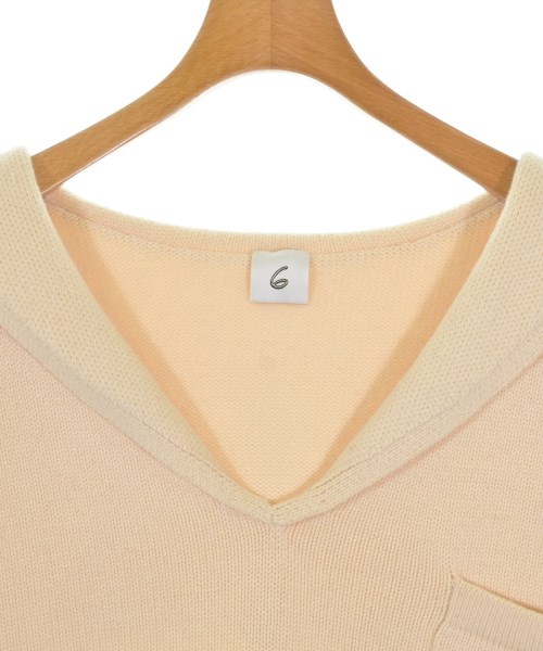 6(ROKU)（ロク）ニット・セーター 白 サイズ:F レディース/2200658855047