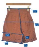 6(ROKU)（ロク）ショートパンツ 茶 サイズ:36(S位) レディース/2200659125026