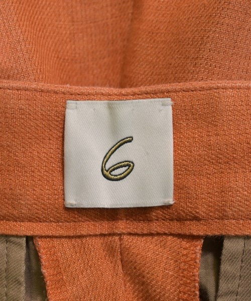 6(ROKU)（ロク）スラックス オレンジ サイズ:36(S位) レディース/2200655994084