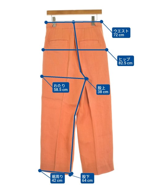 6(ROKU)（ロク）スラックス オレンジ サイズ:36(S位) レディース/2200655994084