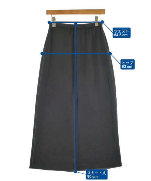 6(ROKU)（ロク）ロング・マキシ丈スカート 黒 サイズ:38(M位) レディース/2200655994091