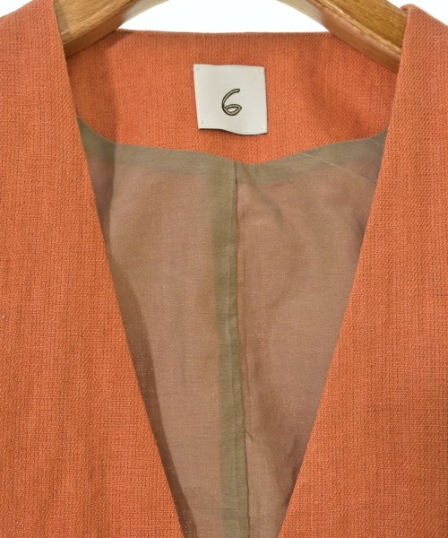 6(ROKU)（ロク）ベスト オレンジ サイズ:-(L位) レディース/2200655994114